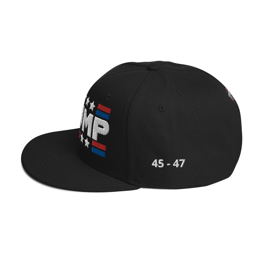 Trump 47 Dark Otto Snapback Hat | Pro Trump 2024 Cap