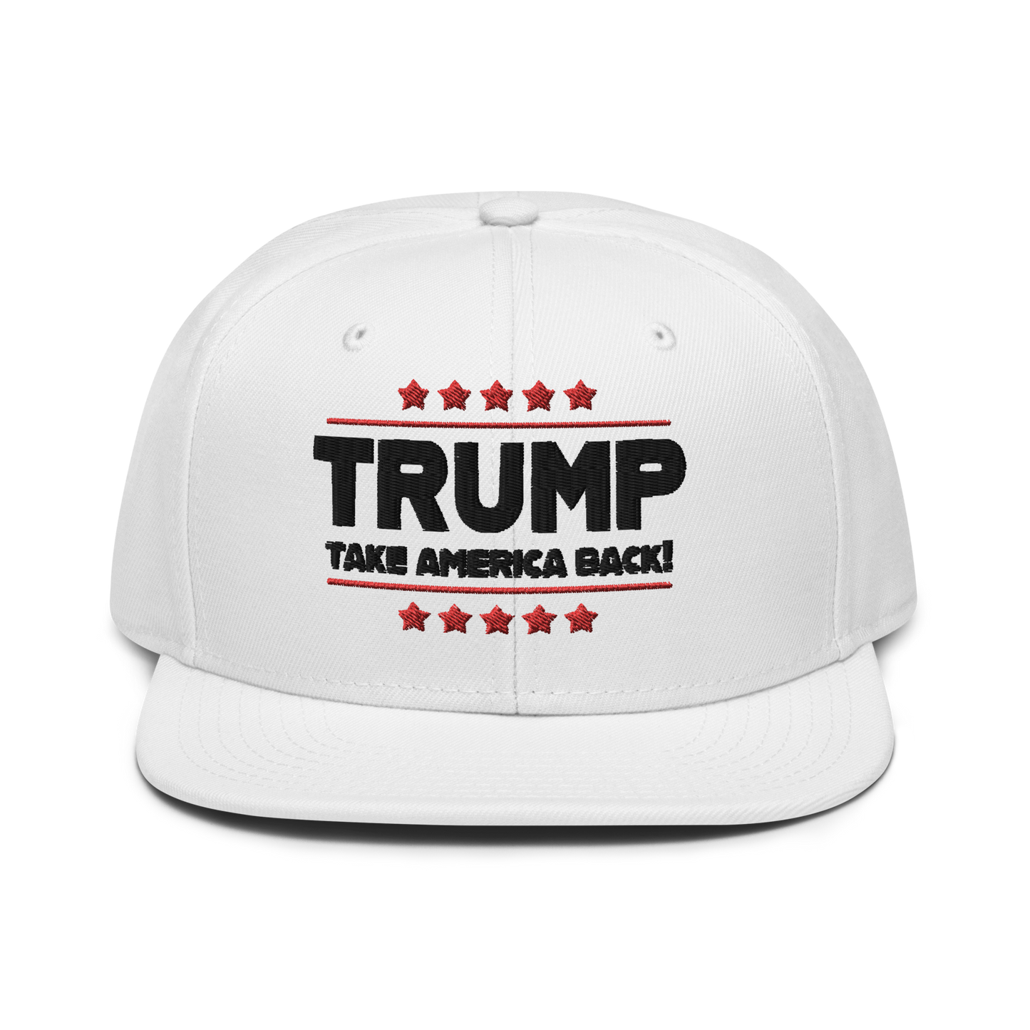 Trump Take America Back - Trump 2024 White Snapback Hat