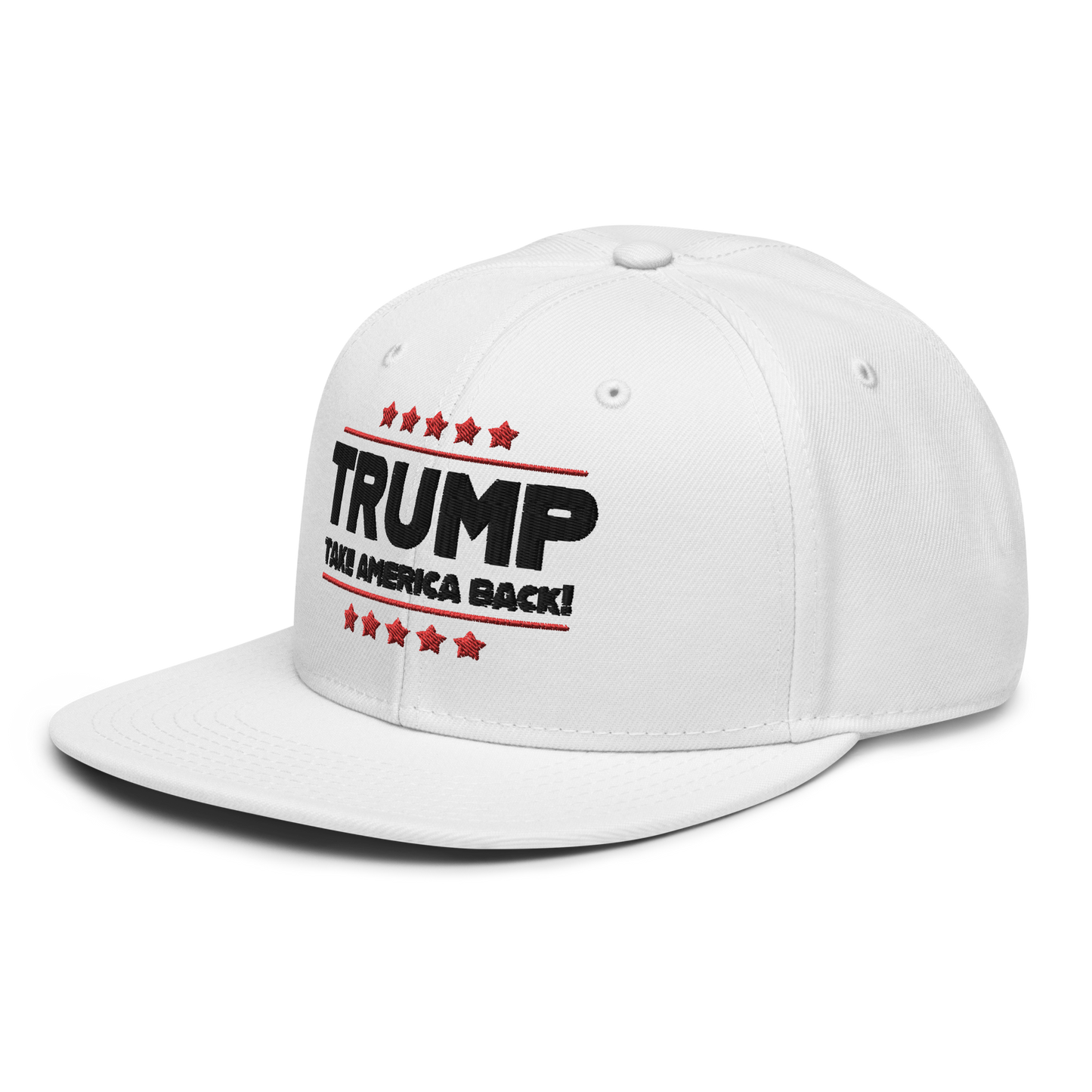 Trump Take America Back - Trump 2024 White Snapback Hat