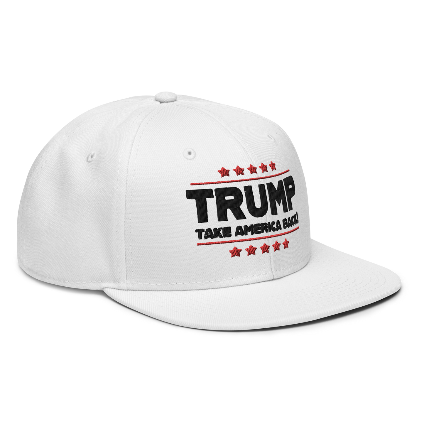 Trump Take America Back - Trump 2024 White Snapback Hat