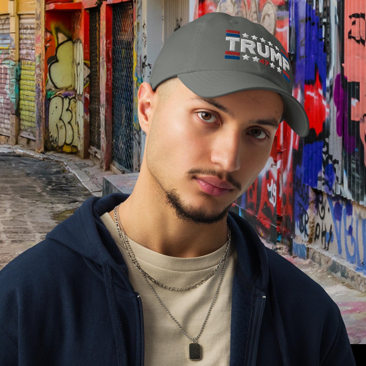 Trump 47 Dark Under Armour Dad Hat | Pro Trump Cap for 2024 Election