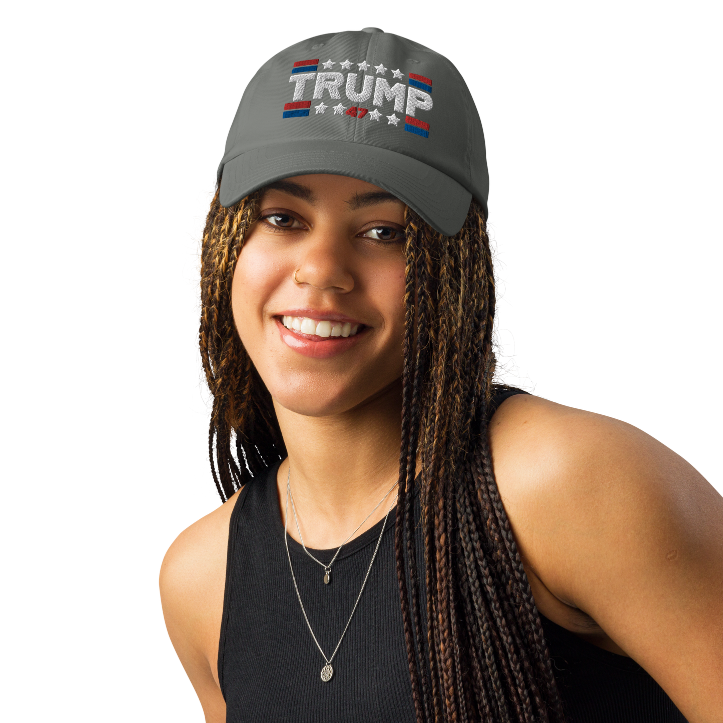 Trump 47 Dark Under Armour Dad Hat | Pro Trump Cap for 2024 Election