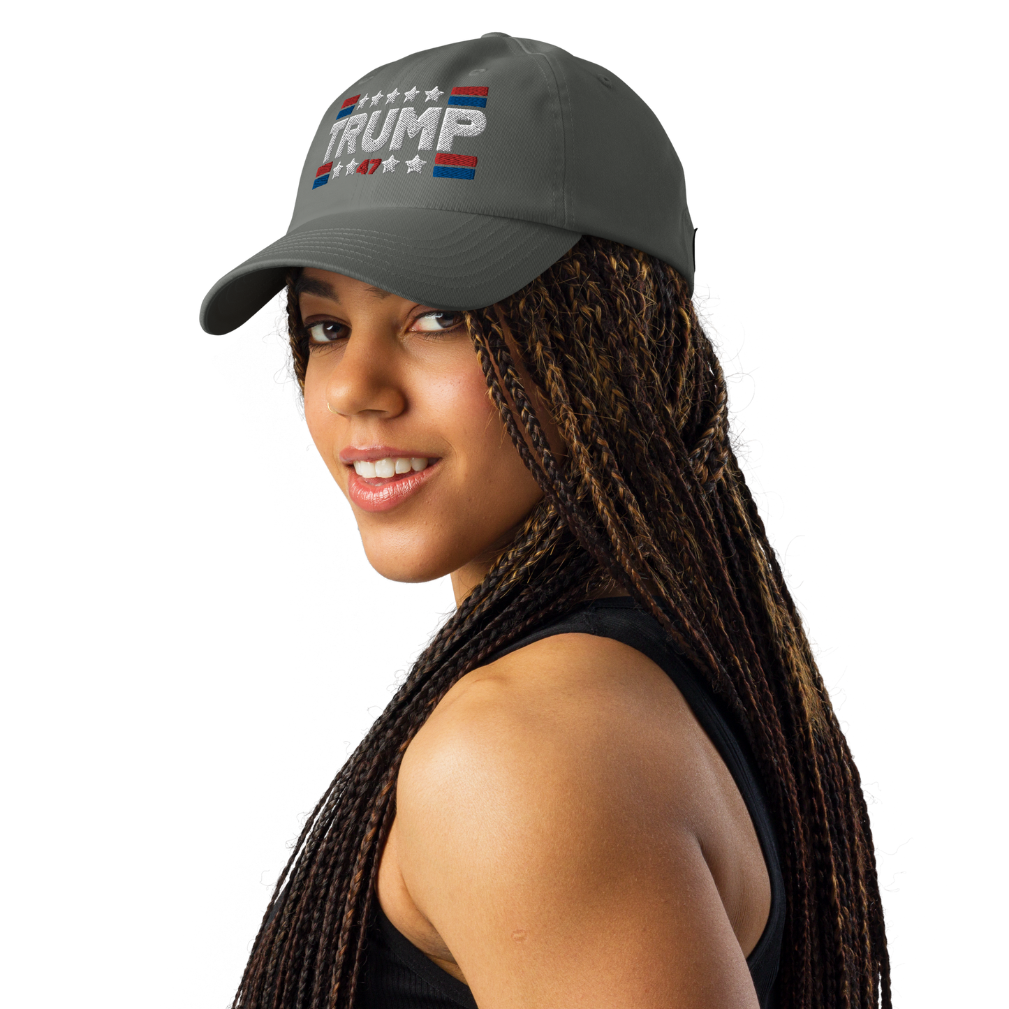 Trump 47 Dark Under Armour Dad Hat | Pro Trump Cap for 2024 Election
