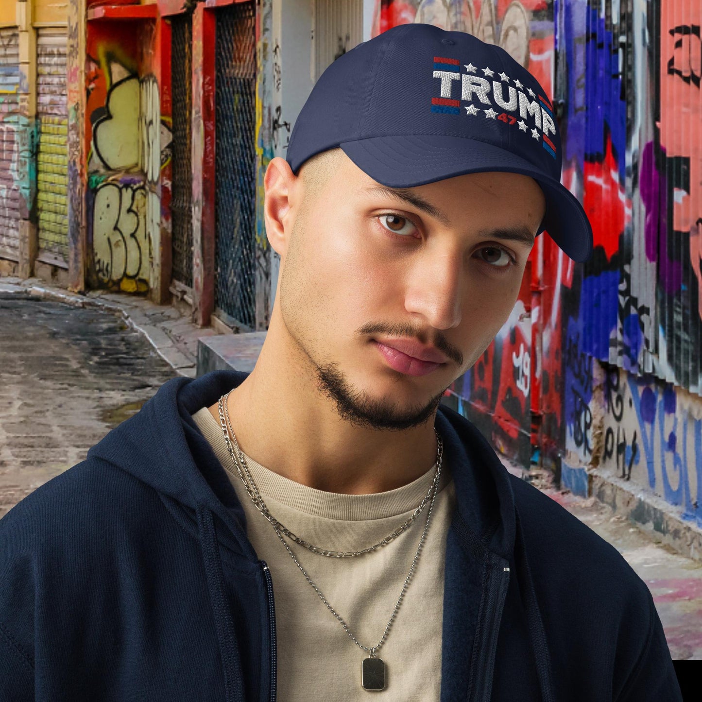 Trump 47 Dark Under Armour Dad Hat | Pro Trump Cap for 2024 Election