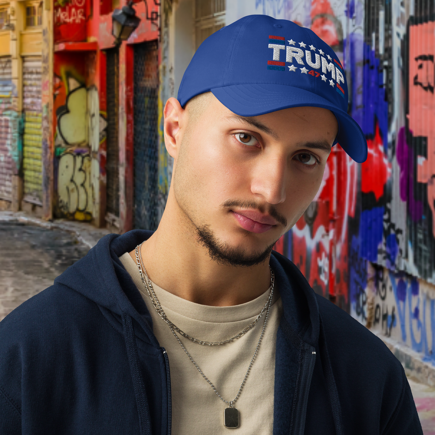 Trump 47 Dark Under Armour Dad Hat | Pro Trump Cap for 2024 Election