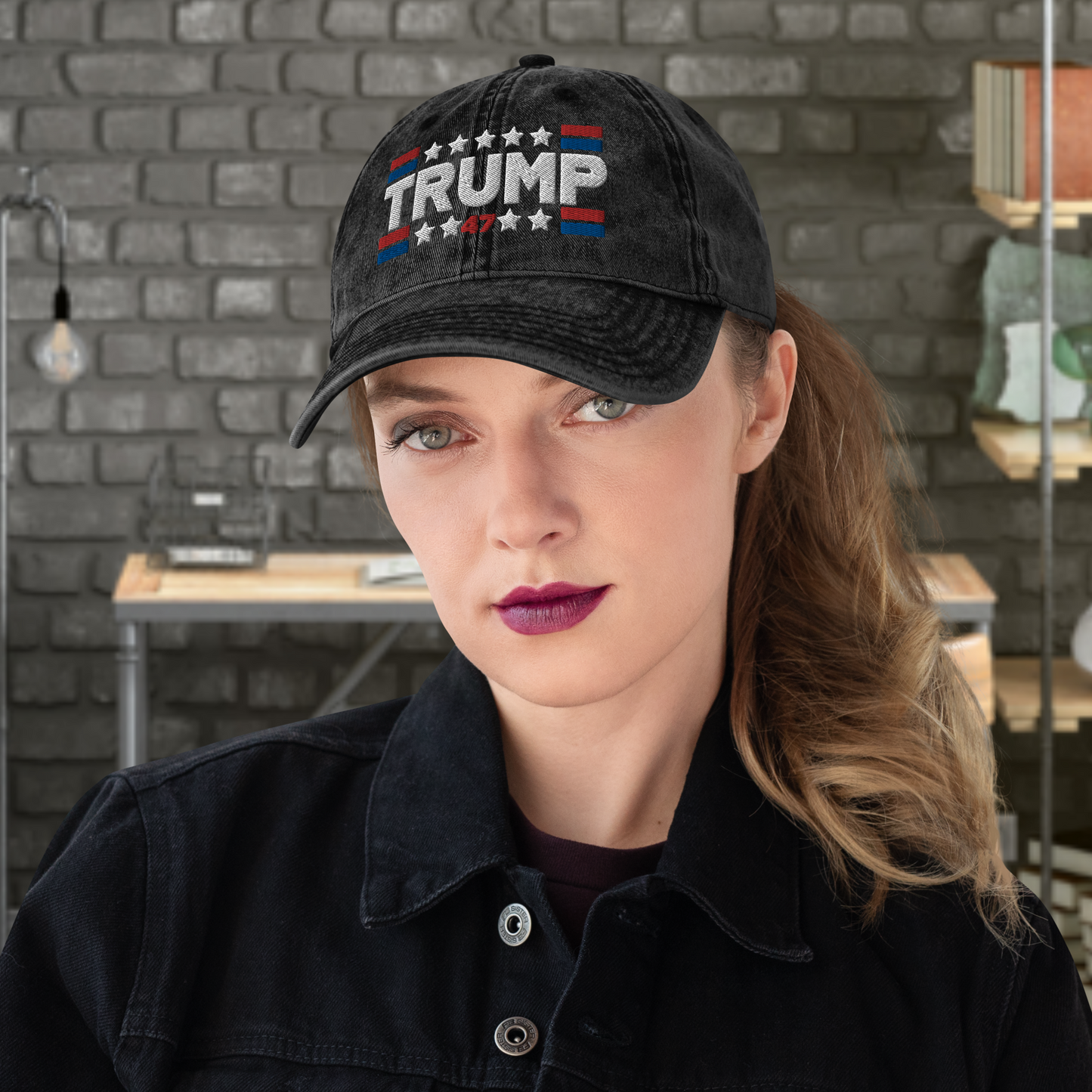 Trump 47 Vintage Cotton Twill Cap