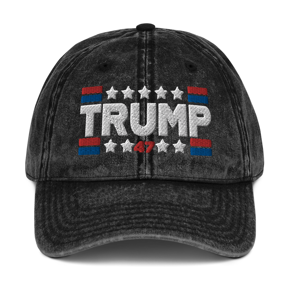 Trump 47 Vintage Cotton Twill Cap