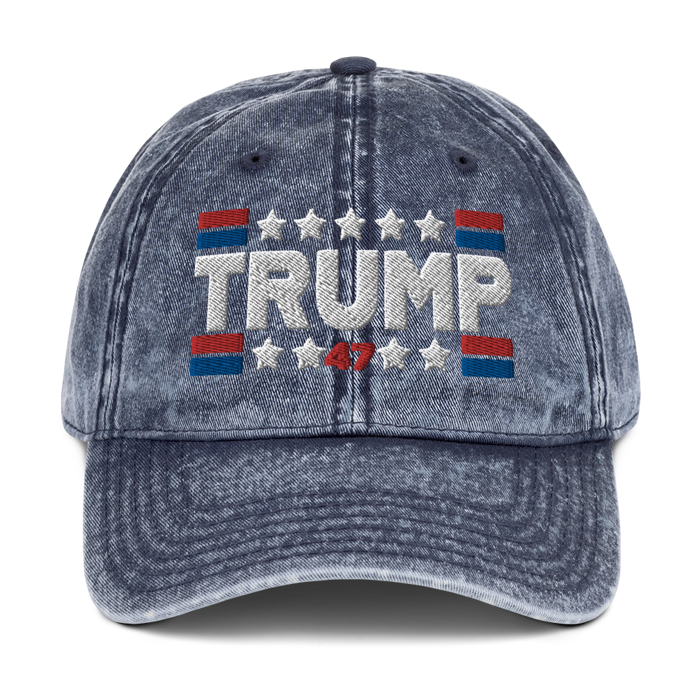 Trump 47 Vintage Cotton Twill Cap