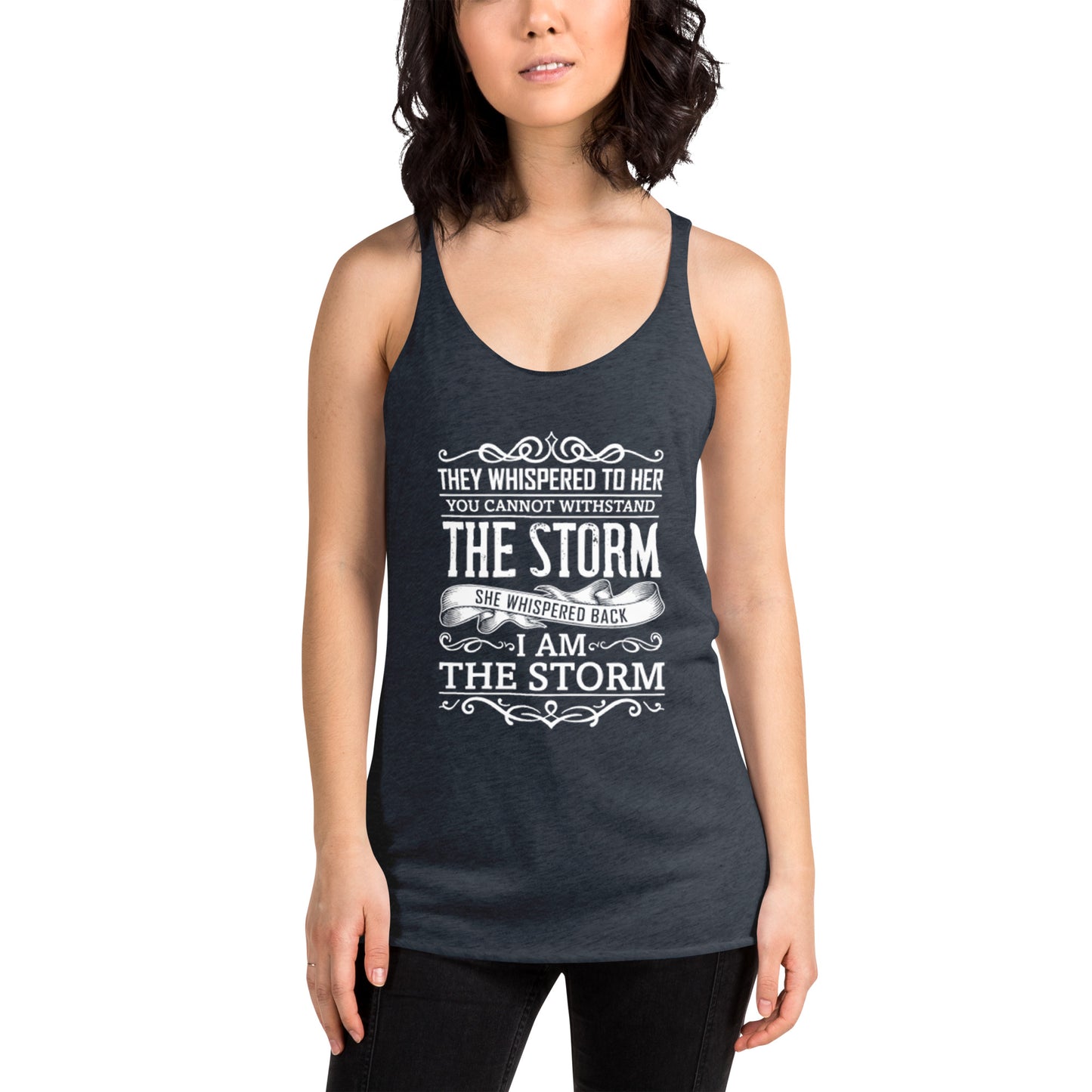 I Am the Storm Women's Racerback Tank