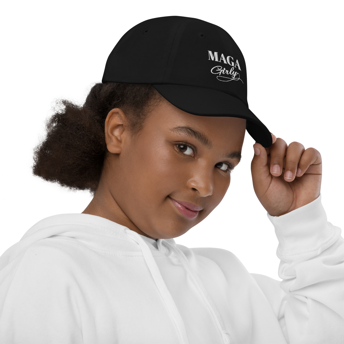 Youth MAGA Girly Baseball Hat