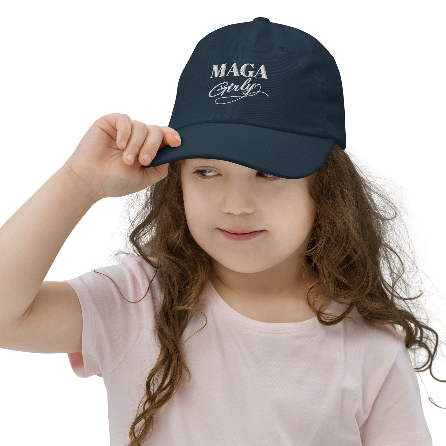 Youth MAGA Girly Baseball Hat
