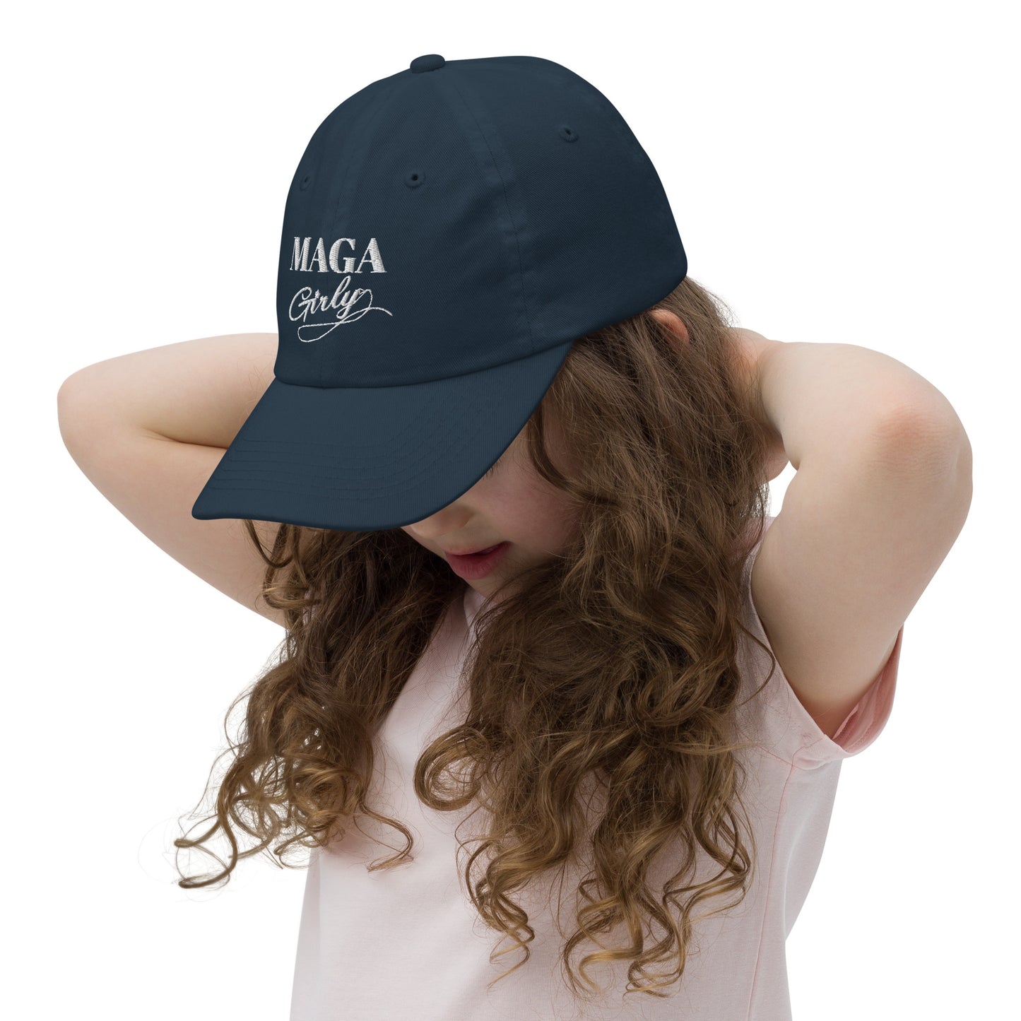 Youth MAGA Girly Baseball Hat
