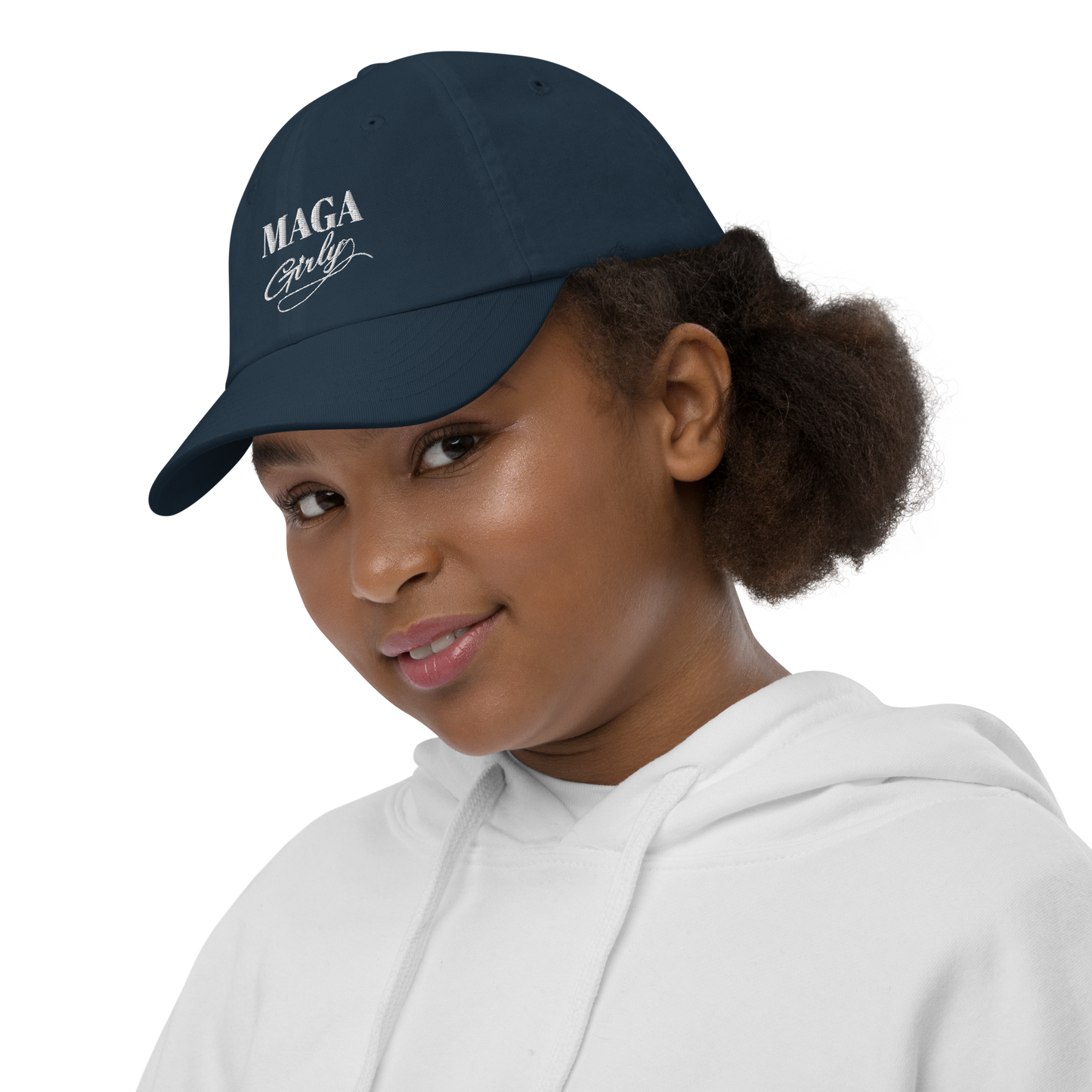 Youth MAGA Girly Baseball Hat