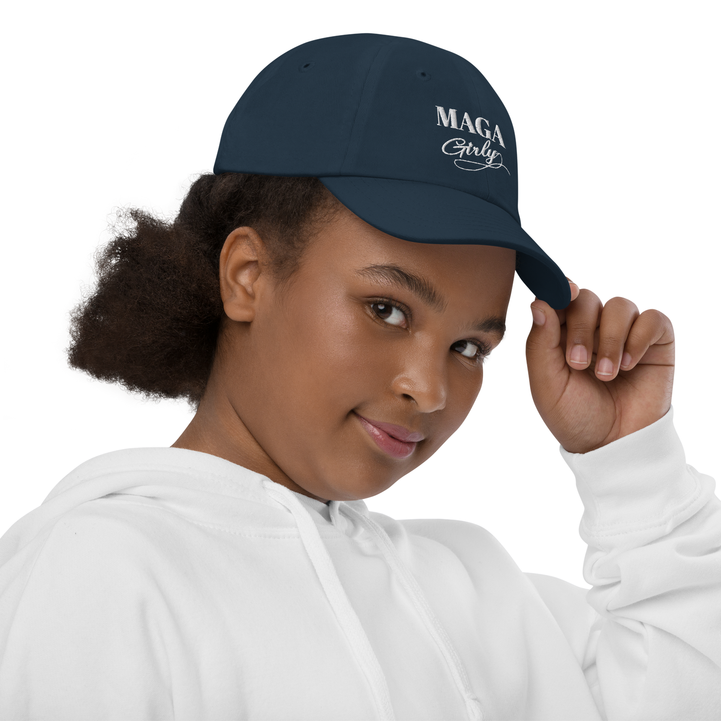 Youth MAGA Girly Baseball Hat