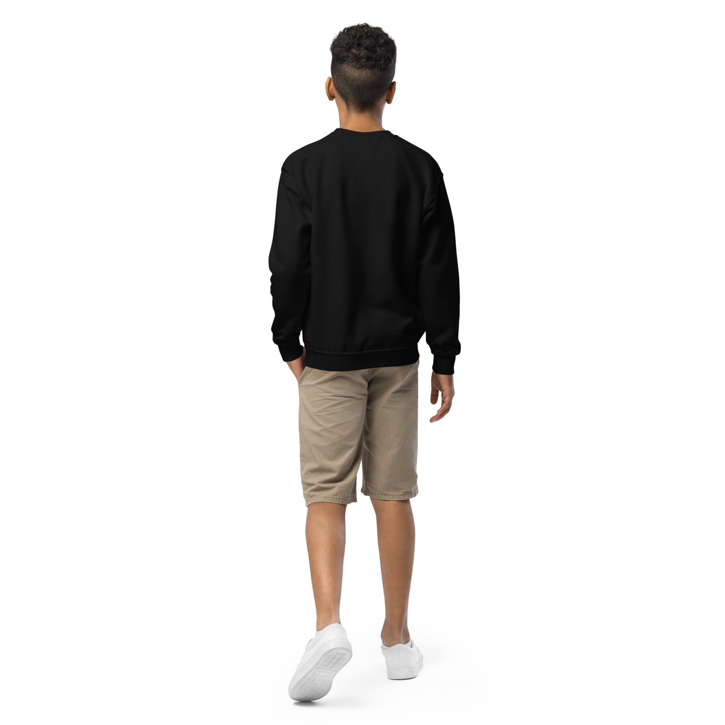 Mummy's Boy Black Halloween Youth Crew Neck Sweatshirt