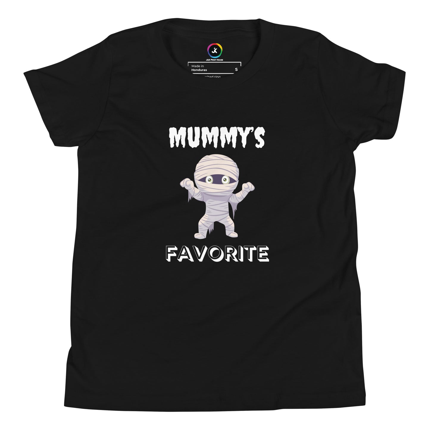 Mummy's Favorite Dark Halloween Youth Bella+Canvas T-Shirt