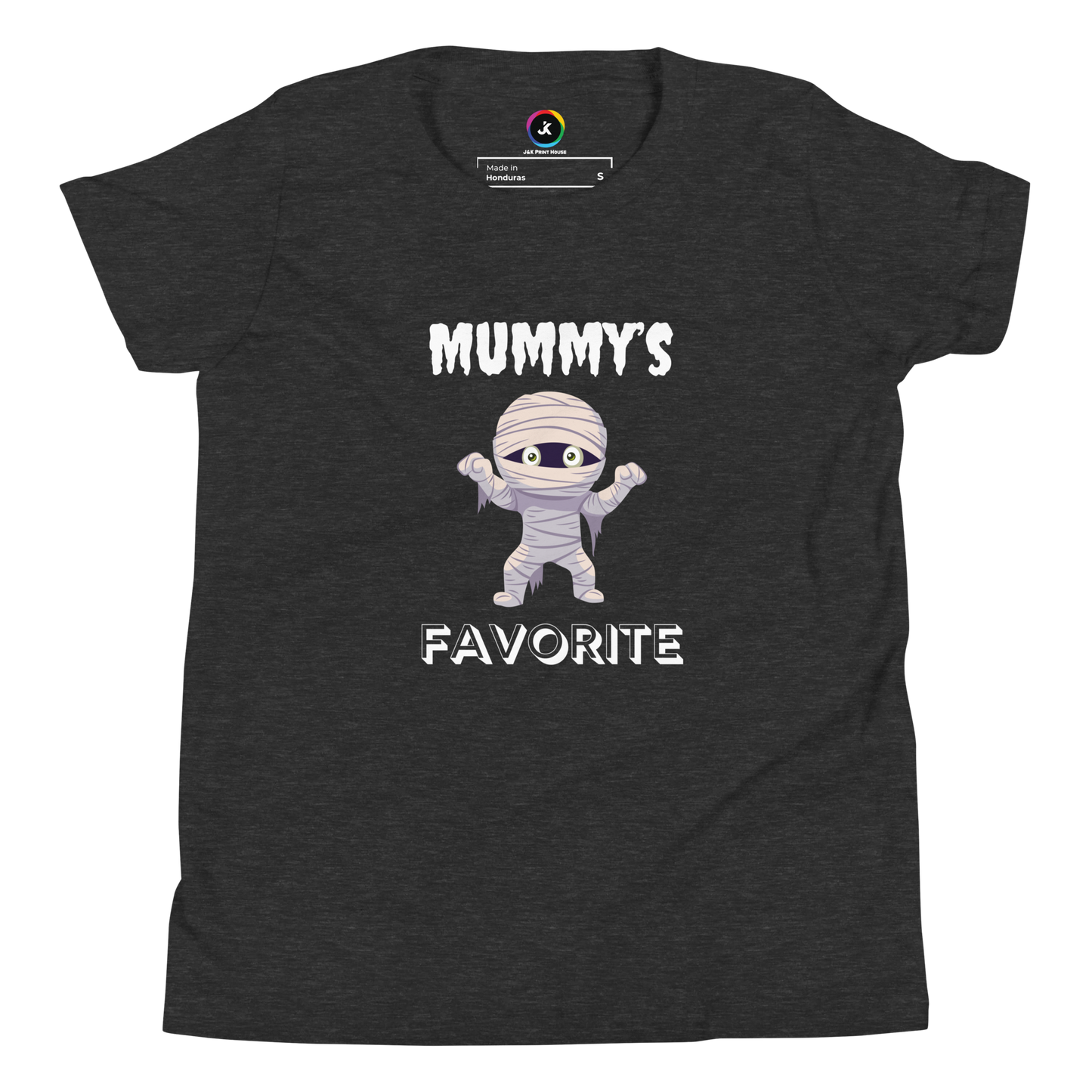 Mummy's Favorite Dark Halloween Youth Bella+Canvas T-Shirt