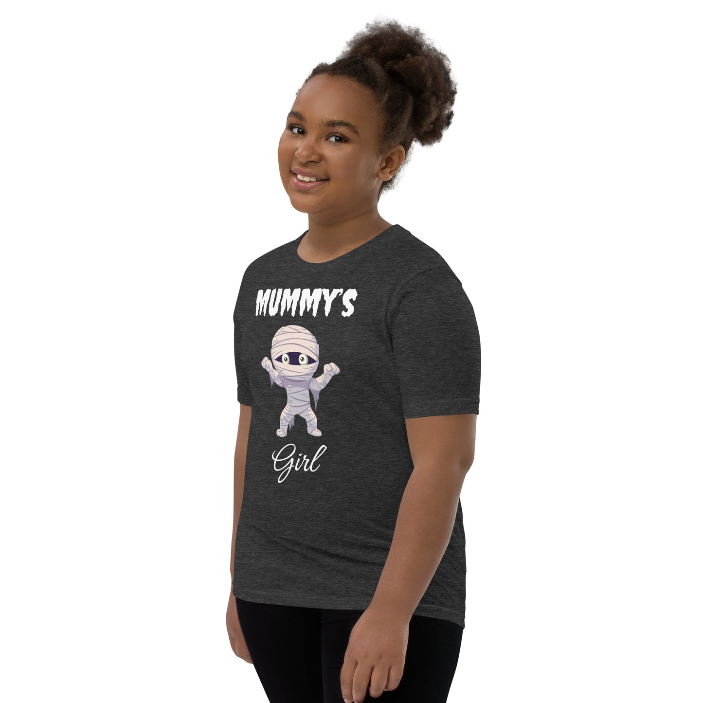 Mummy's Girl Dark Halloween Youth Shirt